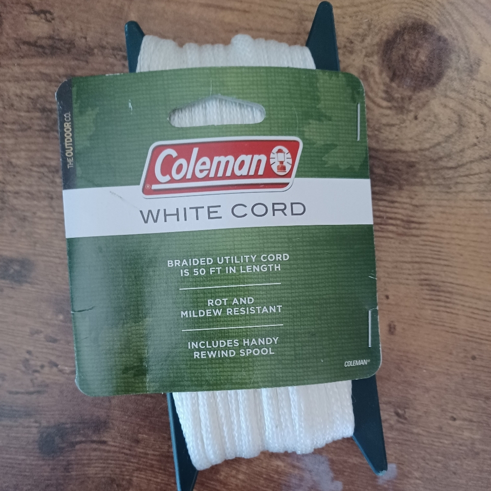 Coleman white utility cord 50ft